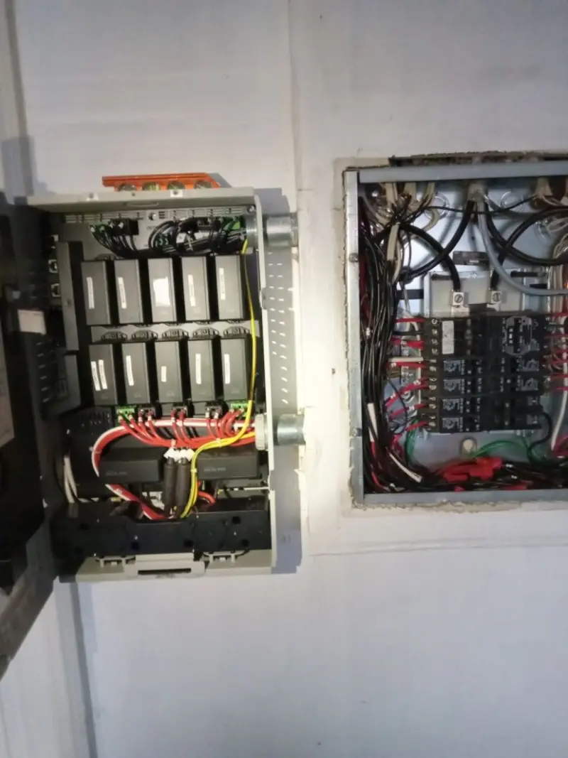 Electrical panel upgrade completed for Security Camera Wiring in Lorton